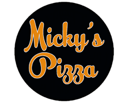 Mickyʻs Pizza logo.